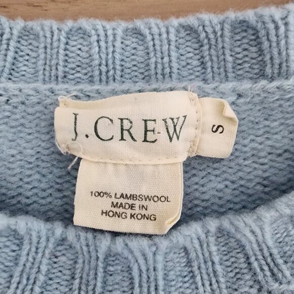 J.Crew Cropped Light Blue Sweater - Picture 7 of 9
